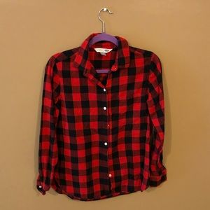 Red and Black Old Navy Flannel